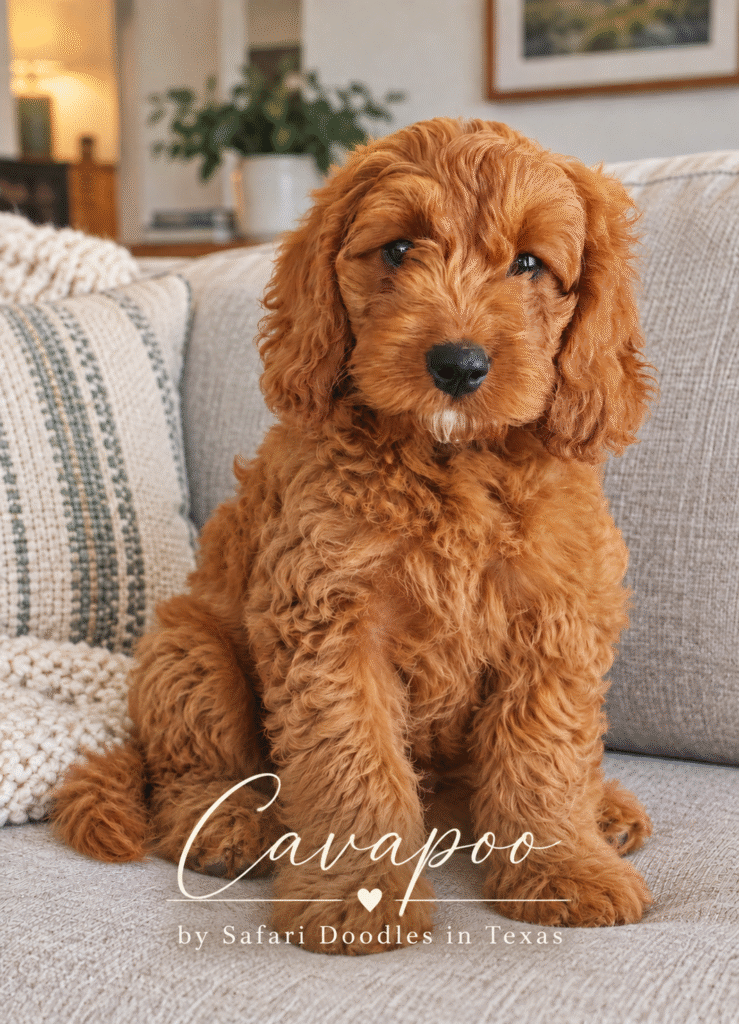 Red color Cavapoo